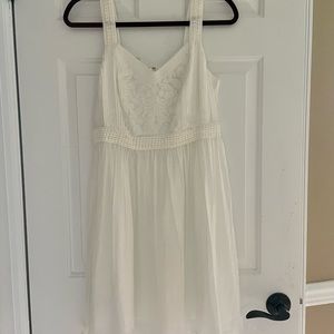 Loft white warm weather dress 4p